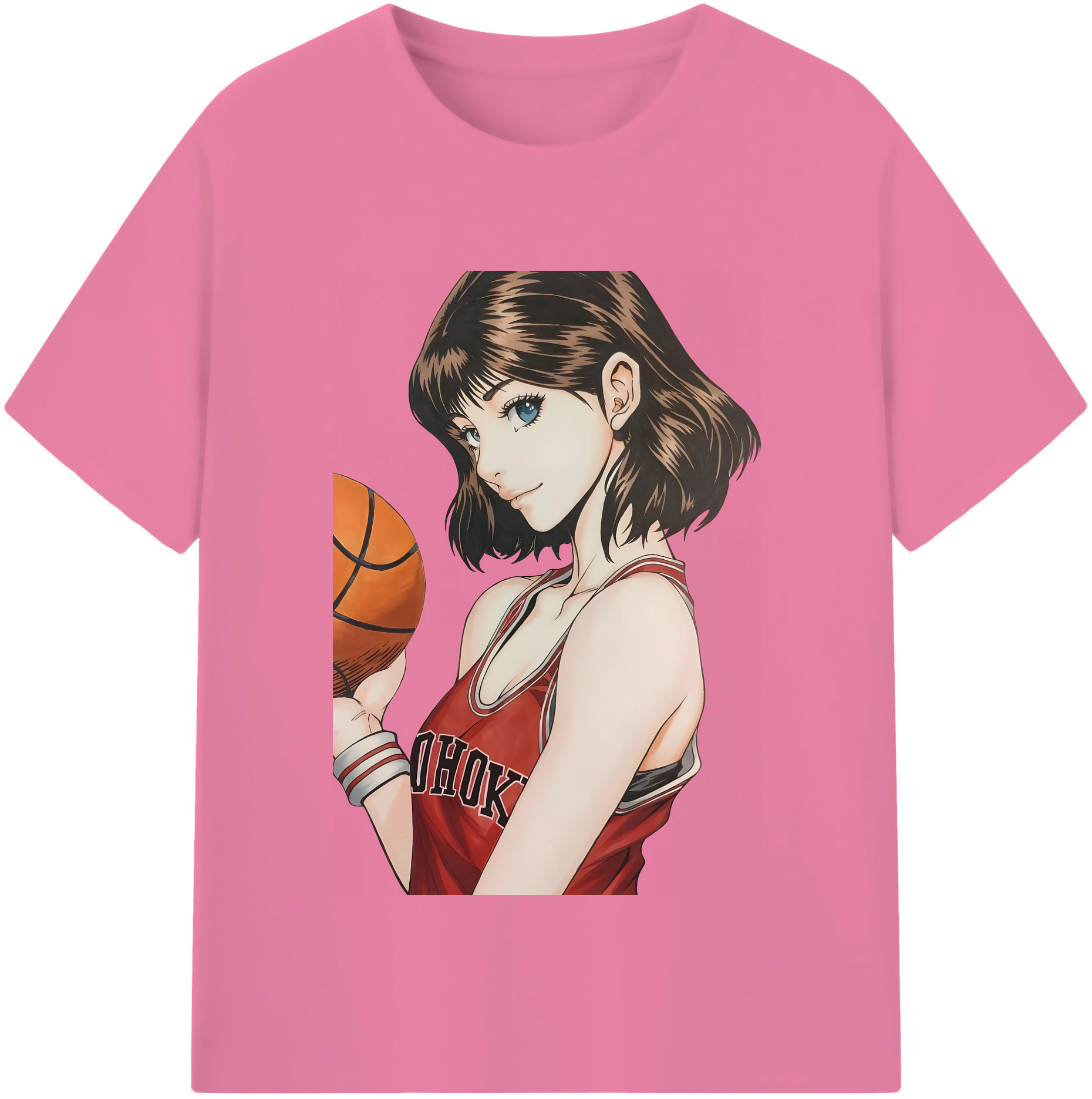 SLAM DUNK／スラムダンク 綿100％半袖Tシャツ（フロントプリント）